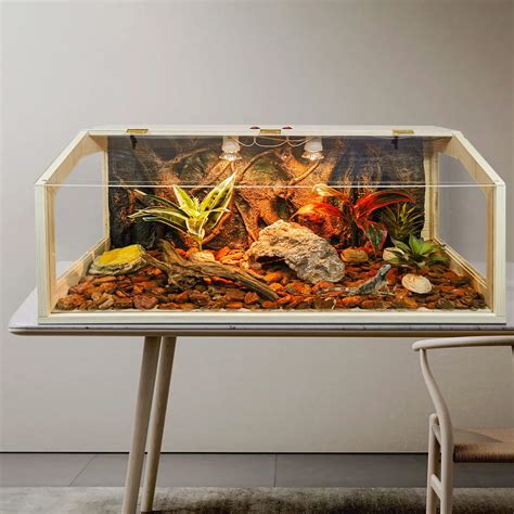 Amazon.com : Prolee 35 Gallon Reptile Terrarium Tank Large 40" x 16" x ...
