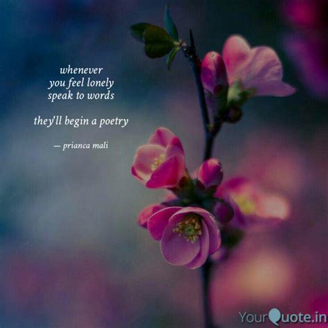 whenever you feel lonely ... | Quotes & Writings by prianca mali ...