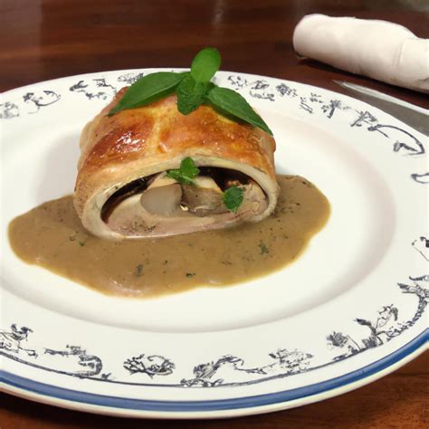 Chicken Wellington With Mushroom Veloute Sauce – Recipe Wise