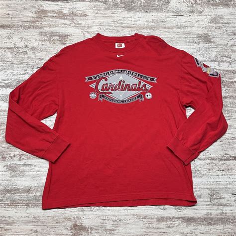 Vintage Nike St Louis Cardinals Shirt Mens Large Red MLB Baseball ...