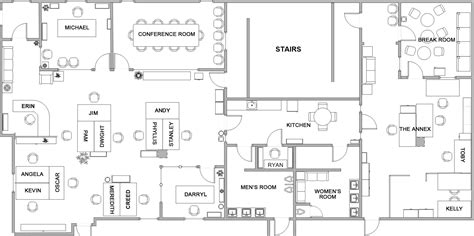 The Office TV Show Floor Plan