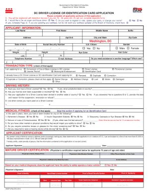 2013 Form DC DMVR-4 - Blank Fillable Template | Fill Out, Print ...