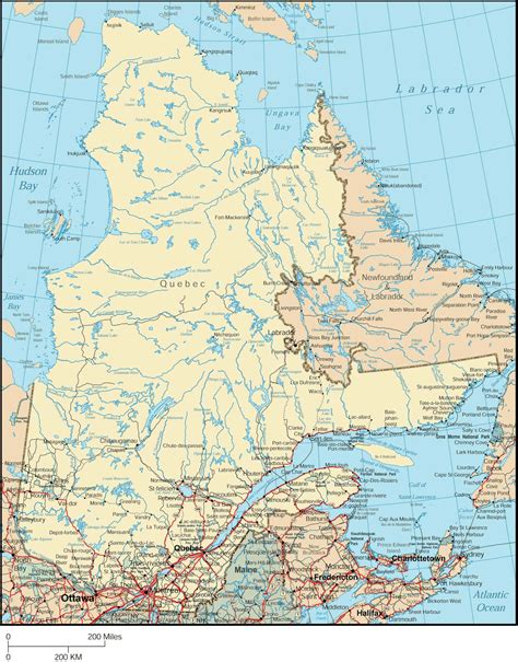 Quebec Population Map