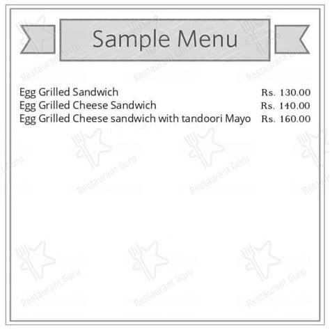 Menu at The Fat Filler Burgers, Kolkata