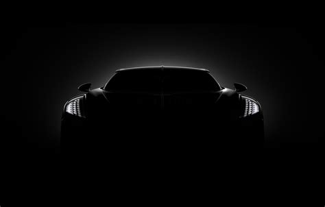 Wallpaper Bugatti, front view, hypercar, 2019, The Black Car for mobile and desktop, section bugatti, resolution 5000x2813 - download