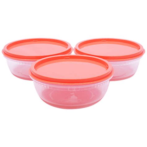 Buy Unica Tenaz Round Bowl Set - Airtight Storage,For Kitchen Use ...
