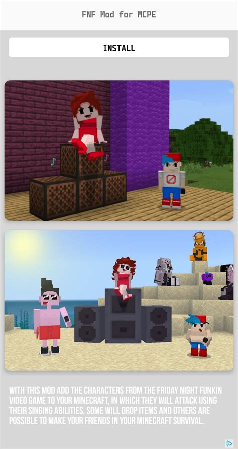 Descargar FNF Mod for Minecraft PE 1.0 APK Gratis para Android