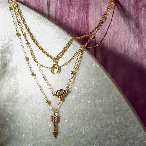 Buy Stunning Multi Layered Chain Evil Eye Necklace Online in India ...