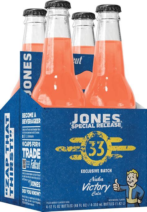 Four (4) Bottles of Jones Soda Co. Special Release - Nuka Cola Bottle ...