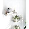 UHUD CRAFTS Wall Shelf for Living Room, Metallic Gold White Wall ...