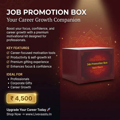 Job Promotion Box | Attract Prosperity & Good Luck | Live Vaastu – Live ...