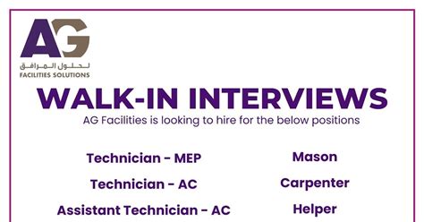 AG Facilities Solutions Dubai Jobs Openings for Mason, Helper ...