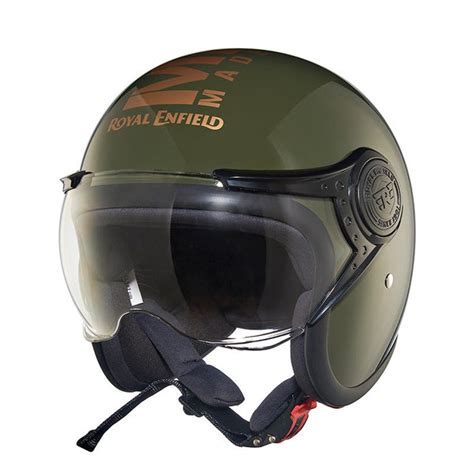 Royal Enfield Jet Open Face MLG Helmet (Green)– Moto Central