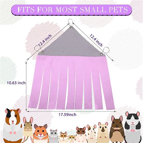 Buy 2 Pieces Guinea Pig Hideout Small Animal Corner Fleece Hideaway ...