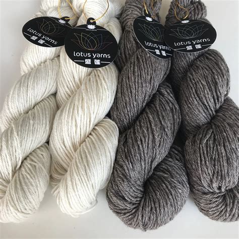 lotus cathay 4 Undyed natural brown 50%Silk 50%Yak handknitting yarn F ...