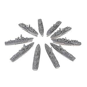 Buy CALANDIS® 10Pcs Simulation Warship Battleship Static Military Model ...