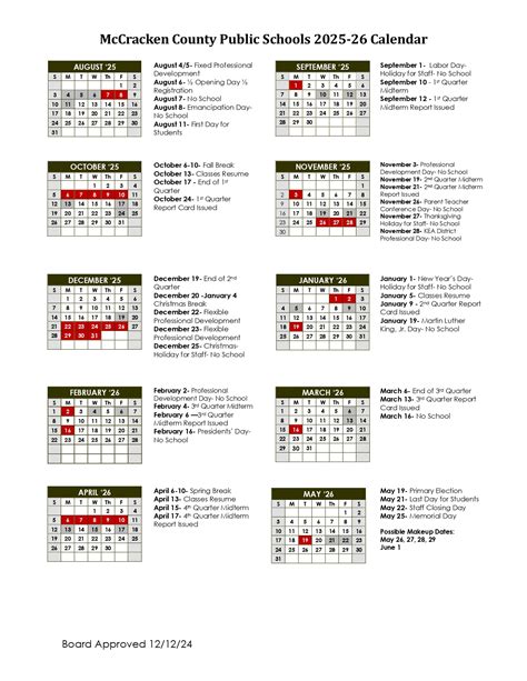 McCracken County Schools ky Calendar 25-26 Revised [PDF] - EduCounty