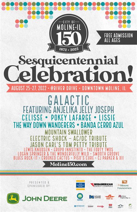Moline Debuting Three-Day Music Fest To Celebrate 150th Birthday This ...