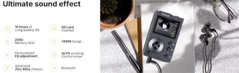 Surfans F20 HiFi MP3 Player with Bluetooth5.2, Lossless DSD High ...