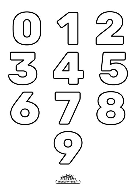 Chiffre De 1 a 31 a Imprimer