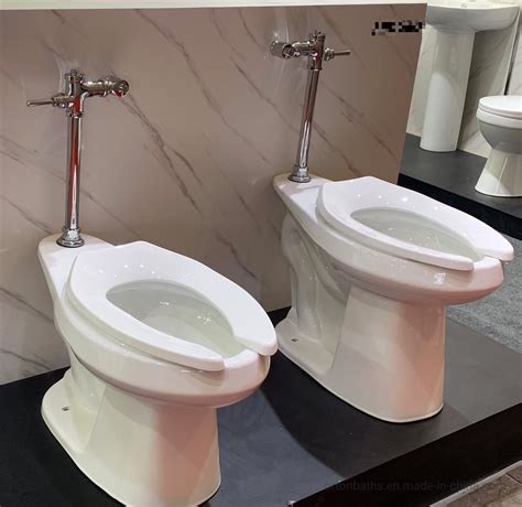 Commercial Elongated Rear Outlet Ada Cupc Top Spud S P Trap Wall Hung ...