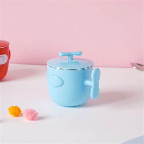 Cartoon Double Wall Stainless Steel Baby Bowl Blue 200 ml Online ...