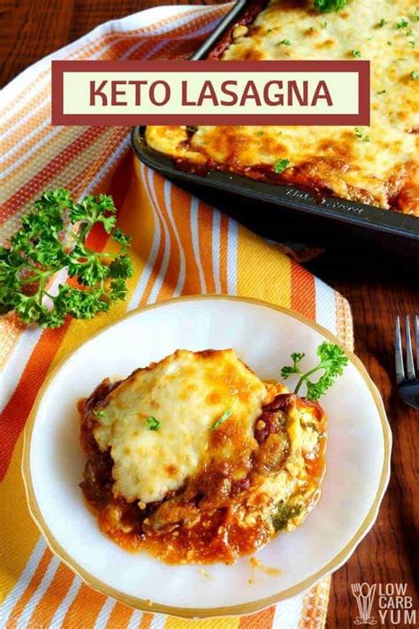 Keto Lasagna Recipe (No Noodle, Pasta Free)   Low Carb Yum