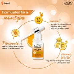 Lacto Calamine Vitamin C Face Serum For Glowing Skin With Niacinamide ...