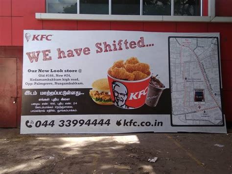 Menu at KFC, Chennai, No 166