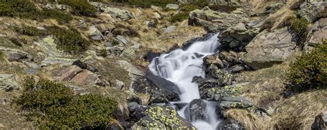 Download wallpaper 2560x1024 landscape, stream, mountains, stones ...