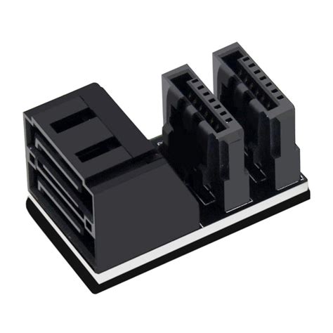 Xiwai SATA 7Pin Female to 7Pin Male Vertical 90 Degree Angled Adapter ...