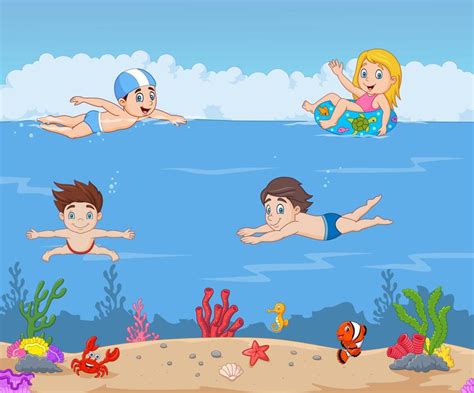 Swimming Cartoon Images 的图像结果