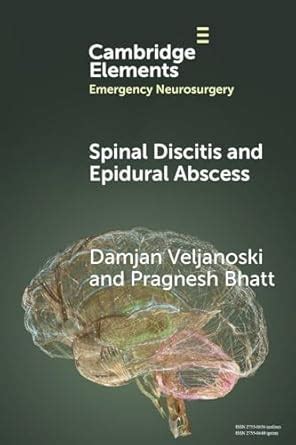 Buy Spinal Discitis and Epidural Abscess Book Online at Low Prices in ...