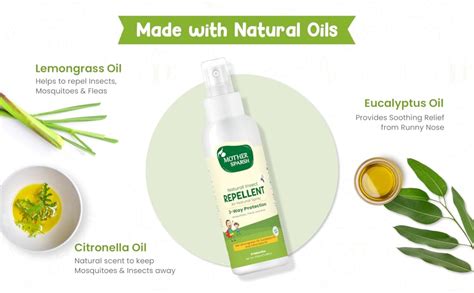 Mother Sparsh Natural Insect Repellent for Babies, Herbal Armor, 100% ...