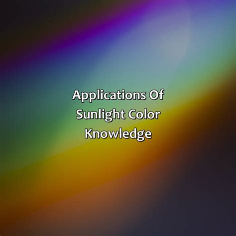 What Color Is Sunlight - colorscombo.com