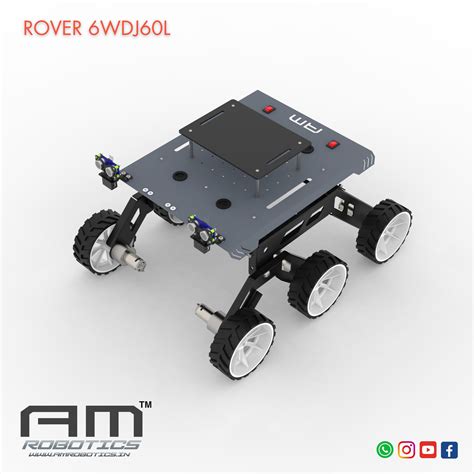ROVER 6WDJ60L ROCKER BOGIE SUSPANSION HIGH TORQUE DIY ROBOTIC CHASSIS ...