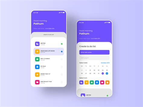 To-Do List App — Dark Theme | App interface design, Mobile app design ...