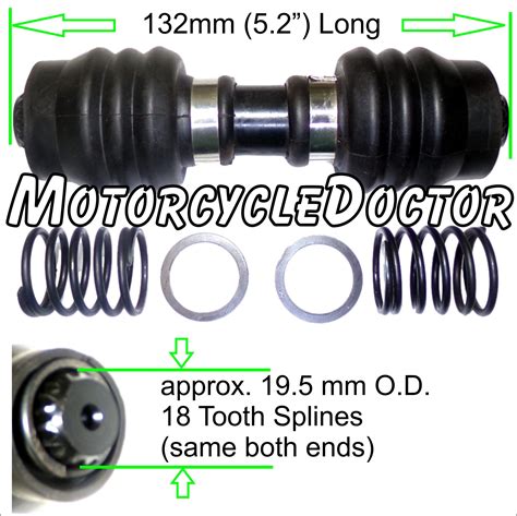 Drive Shaft Rear HS 400 5.2 Inch (132mm) – Motorcycle Doctor