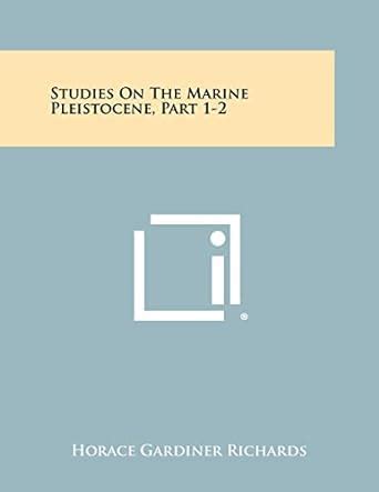 Buy Studies on the Marine Pleistocene, Part 1-2 Book Online at Low ...