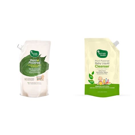 Mother Sparsh Plant Powered Baby Liquid Detergent Refill Pack 500ml ...