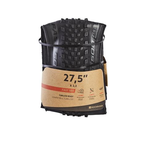 Pneu de vélo de montagne 27,5 x 2,3 – XC Fast 500 - Noir - Rockrider ...