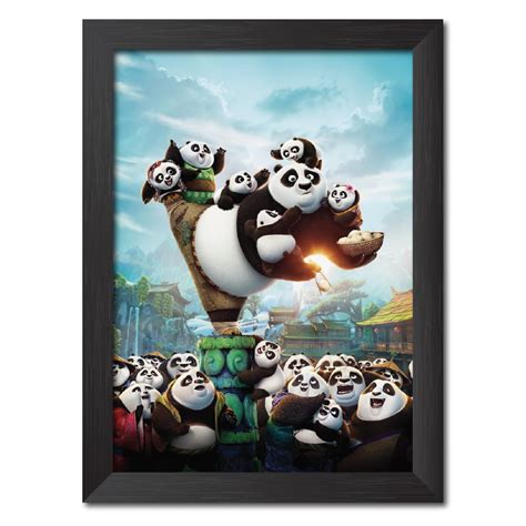 inspire TA Kung Fu Panda Movie Poster Framed Painting With Laminated ...