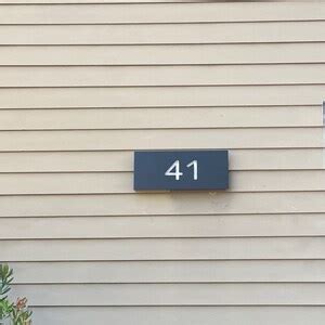 Lighted House Numbers XL Modern Address Sign LED Lights Display - Etsy