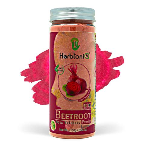 Herbtoniq Natural Organic Beetroot Powder for Face Pack, Hair, Lips and ...