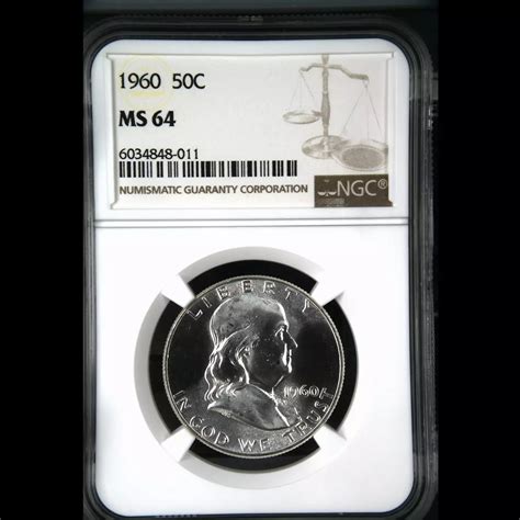 1960 Half Dollars Franklin NGC MS-64 - ASB Rare Coins, LLC