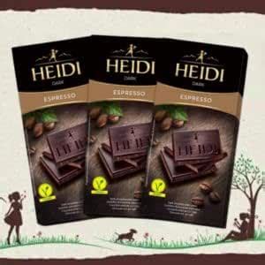Heidi Vegan Espresso Dark Chocolate 80 grams | 100% Veg | Imported ...