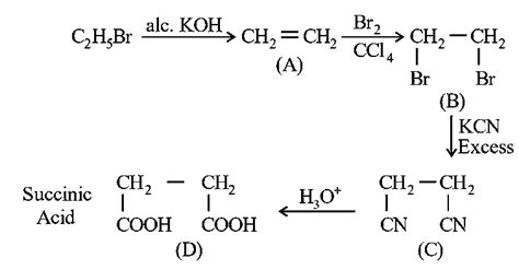 Acid D formed in above reaction is: | TestHub | TestHub