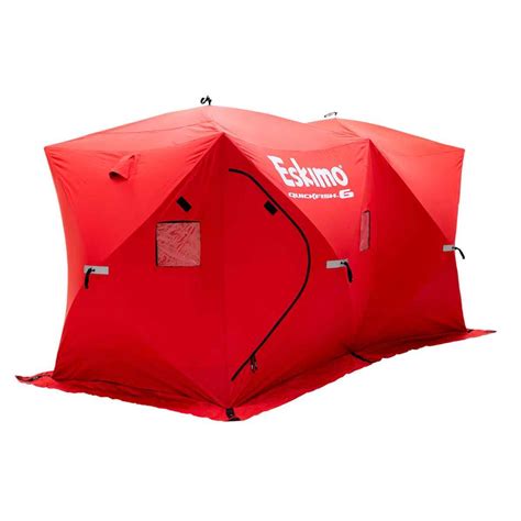 Eskimo Quickfish 6 Hub Ice Fishing Shelter - Red | Sportsman's Warehouse