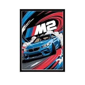 DAKSHESTRY ARTWORKS BMW M2 Racing Supercar Performance Specs Car Poster ...