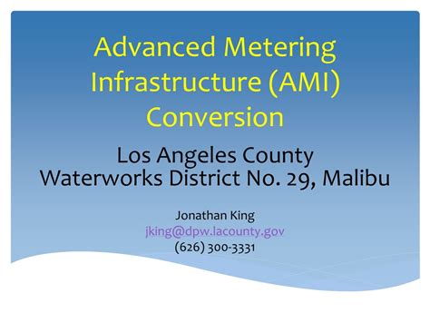 PPT - Advanced Metering Infrastructure (AMI) Conversion PowerPoint ...